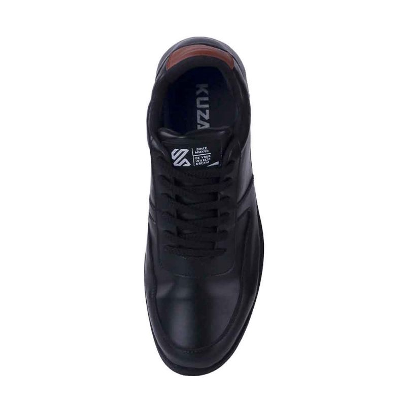 Sepatu Kasual Sneaker Pria BLACK Terbaru | Sepatu Formal Pria Pantofel Hitam Kulit Stylish Premium | Sepatu Pesta kantor Formal Sekolah Distro Mils Premium Exclusive Modern | Sepatu Casual Santai Kerja Kantor Series Street