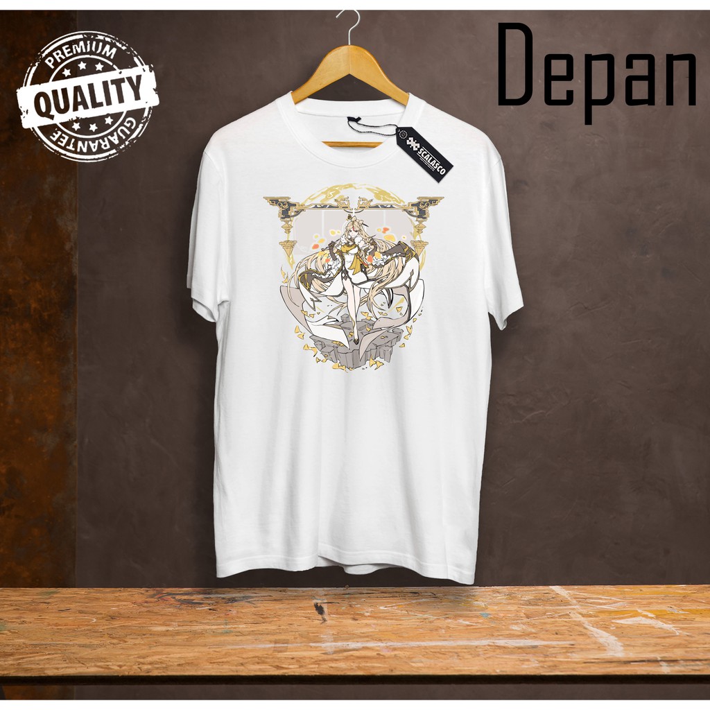 Kaos Tshirt Game Genshin Impact Ningguang - Baju Wibu - Baju Otaku - Baju pria