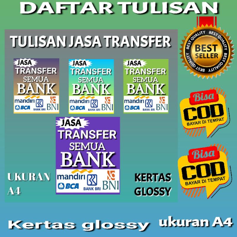 

tulisan produk tanda melayani transft 4