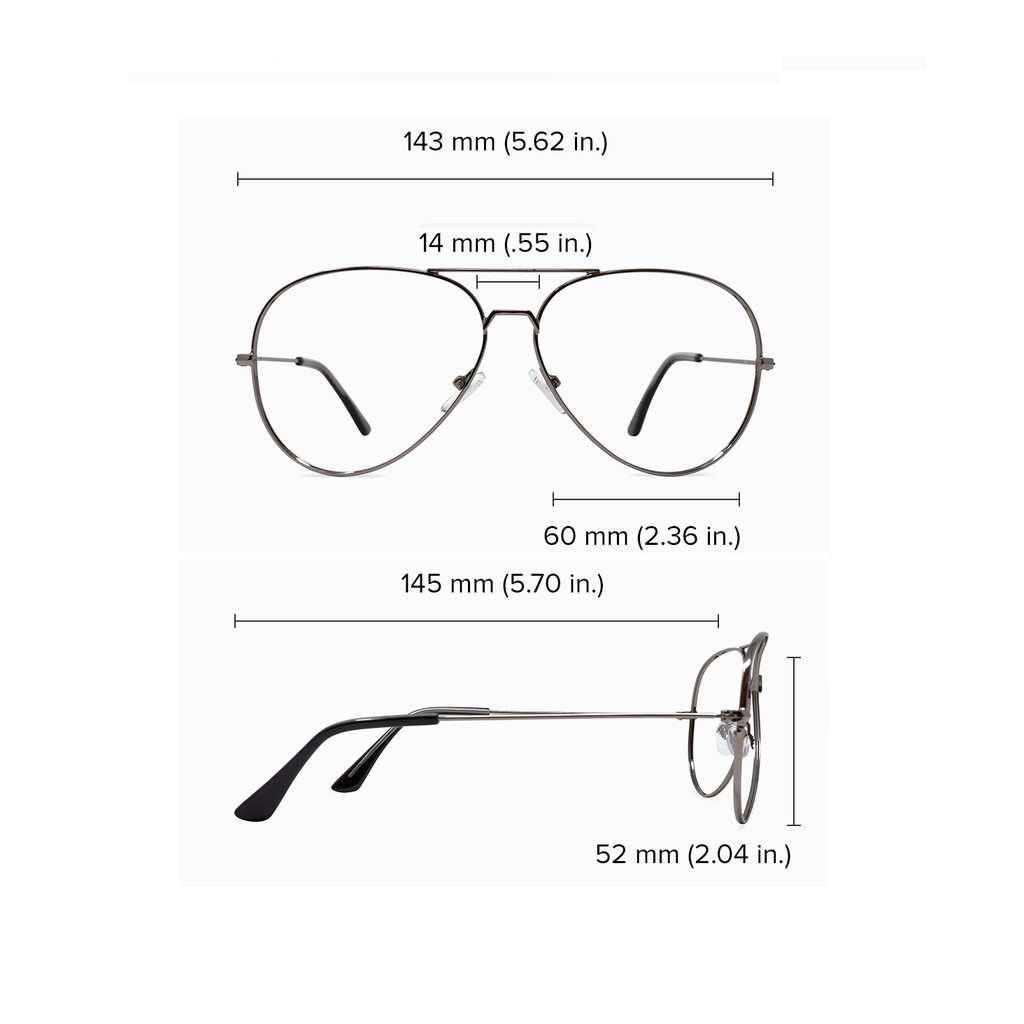 Kacamata Aviator BL Lensa COKLAT Bahan Kaca atau Mika 501ZJ