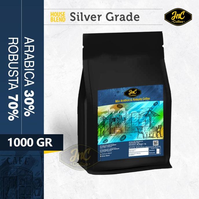 

TERLARIS JnC House Blend Silver 1 KG 30% Arabica 70% Kopi Biji Robusta/MINUMAN COLLAGEN/MINUMAN YOYIC/MINUMAN DIET/MINUMAN PEMUTIH BADAN/MINUMAN KOREA/MINUMAN KEMASAN/MINUMAN KALENG/MINUMAN KOTAK/MINUMAN SEHAT HERBAL/MINUMAN SEHAT UNTUK TUBUH/MINUMAN