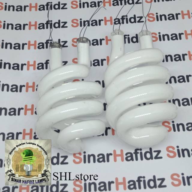 kaca lampu 11w spiral kencur triband plus bublewarp