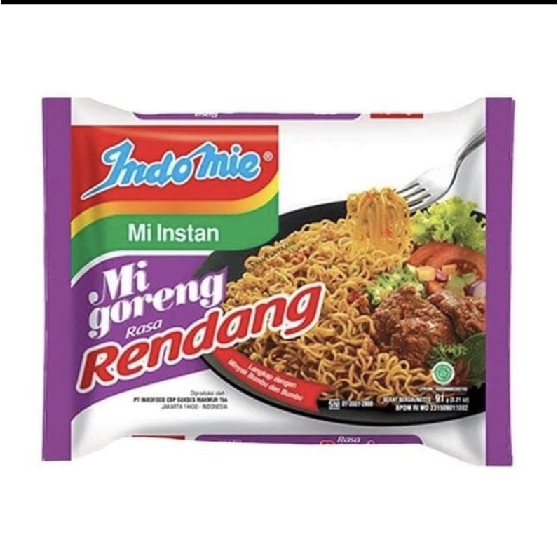 

Indomie Goreng Rendang per 1 pcs