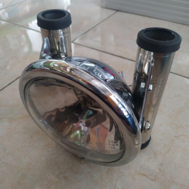 LAMPU DEPAN CB JUTE, PESEK + PANGKON LAMPU STANLIS SLOP