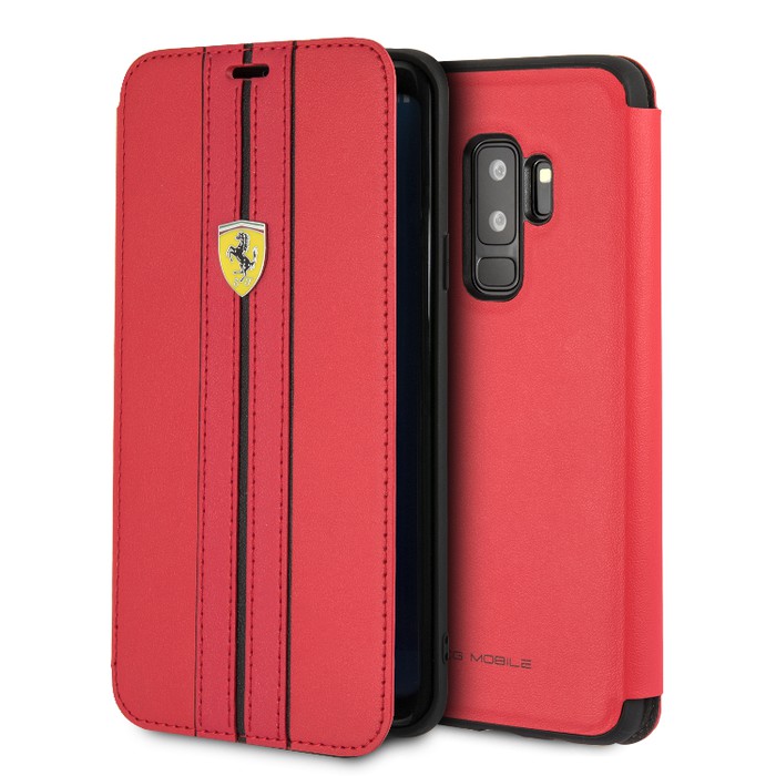 Ferrari - On Track PU Leather - Book Case - Samsung S9 plus - Red