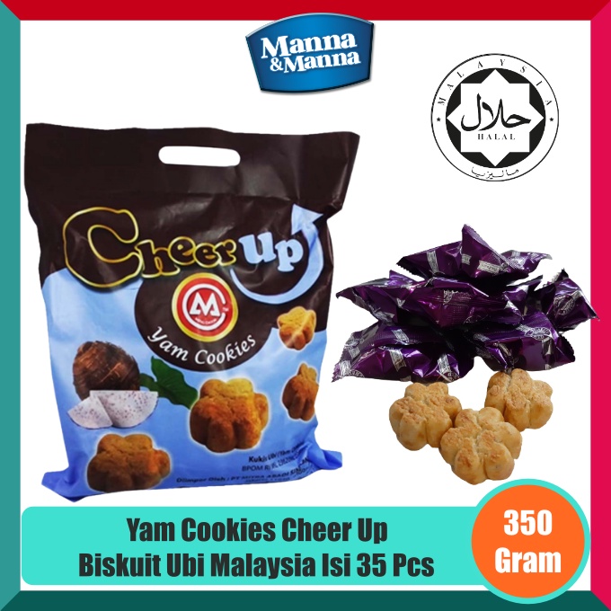 

Yam Cookies Cheer Up Biskuit Ubi Malaysia - Isi 35 Pcs - 350 Gram