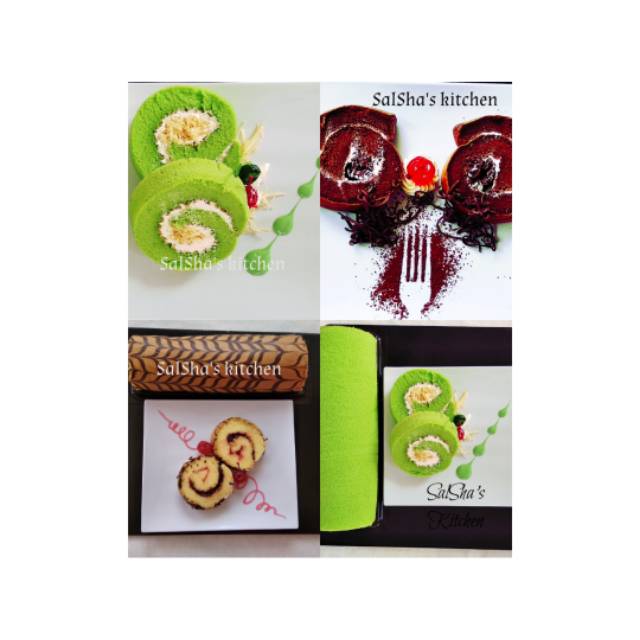 

Promo Roll Cake 3 Varian Pandan, Coklat Vanila