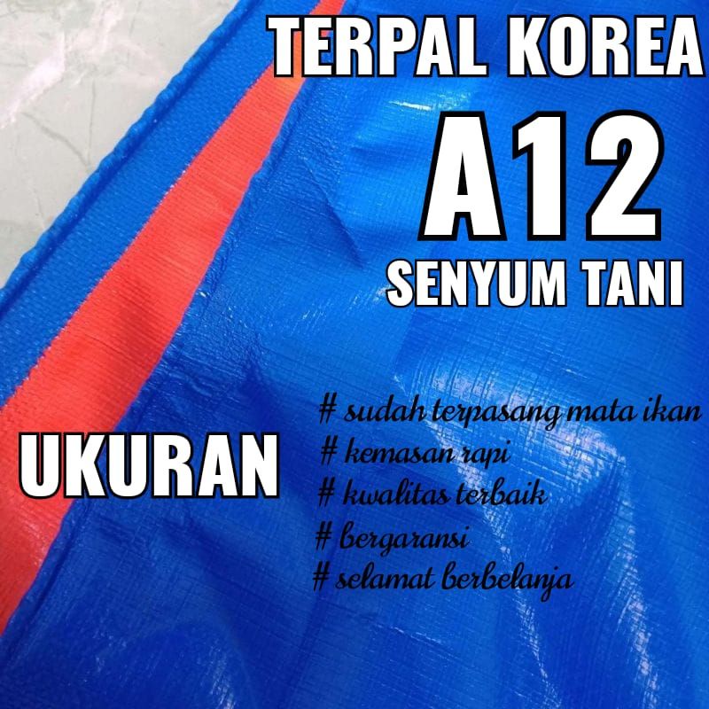 TERPAL KOREA A15 A12 A10 A8 A5 UKURAN 2X2 METER