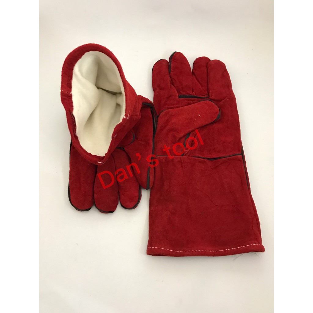 Sarung Tangan Las Merah 14 Inch IDEKU / Welding Glove