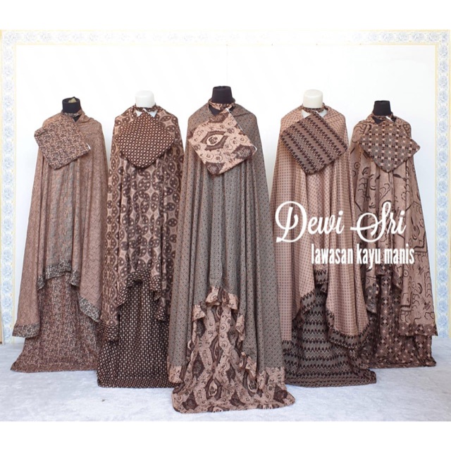 mukena batik lawasan dewi sri