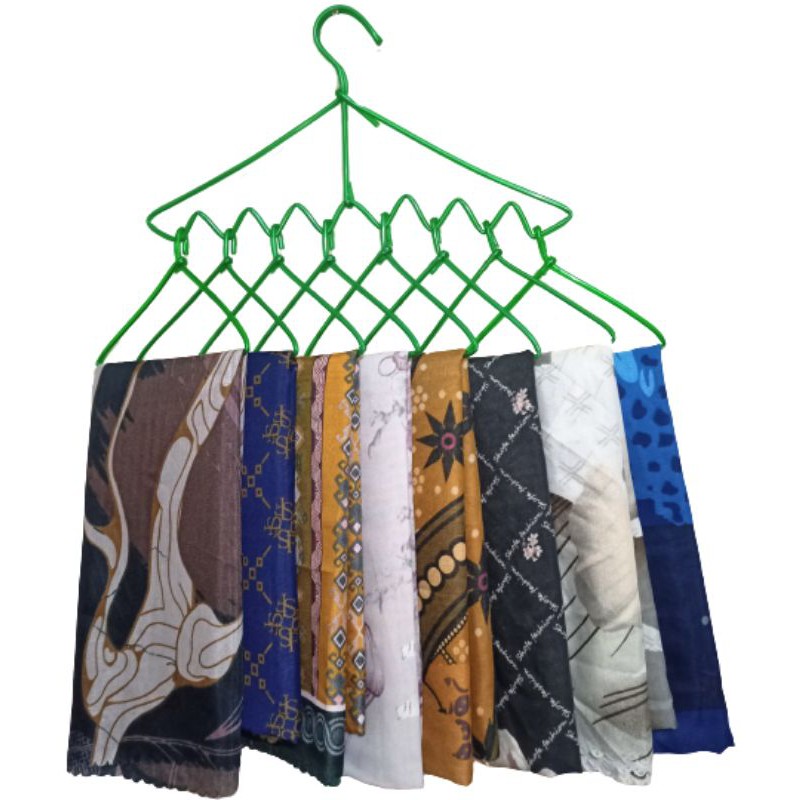 Hanger Gantungan Kerudung kawat  8 Susun | Gantungan  Jilbab kawat |Rak Hijab Minimalis|Rak pashmina | Gantungan syal | Rak serbaguna