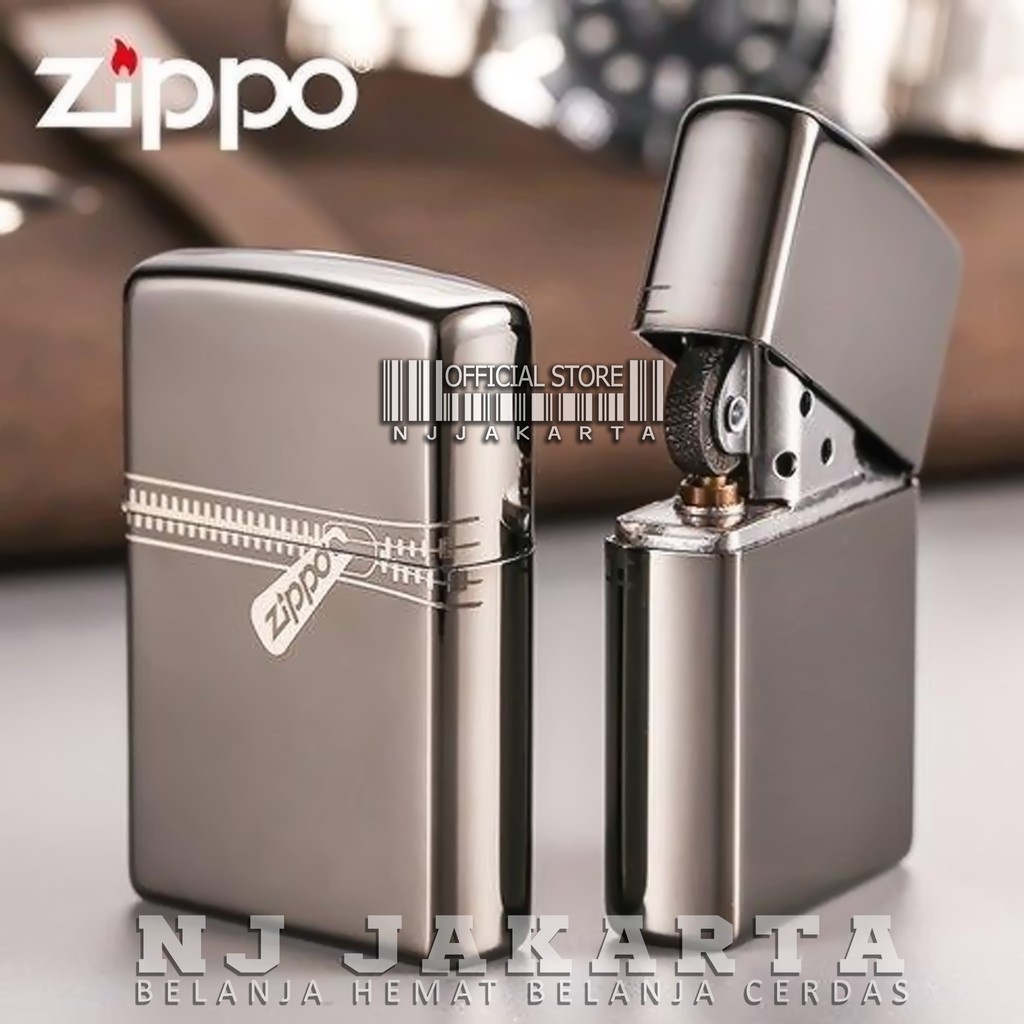 Korek Api Zippo Black Ice Authentic Classic Black Ice Zipper