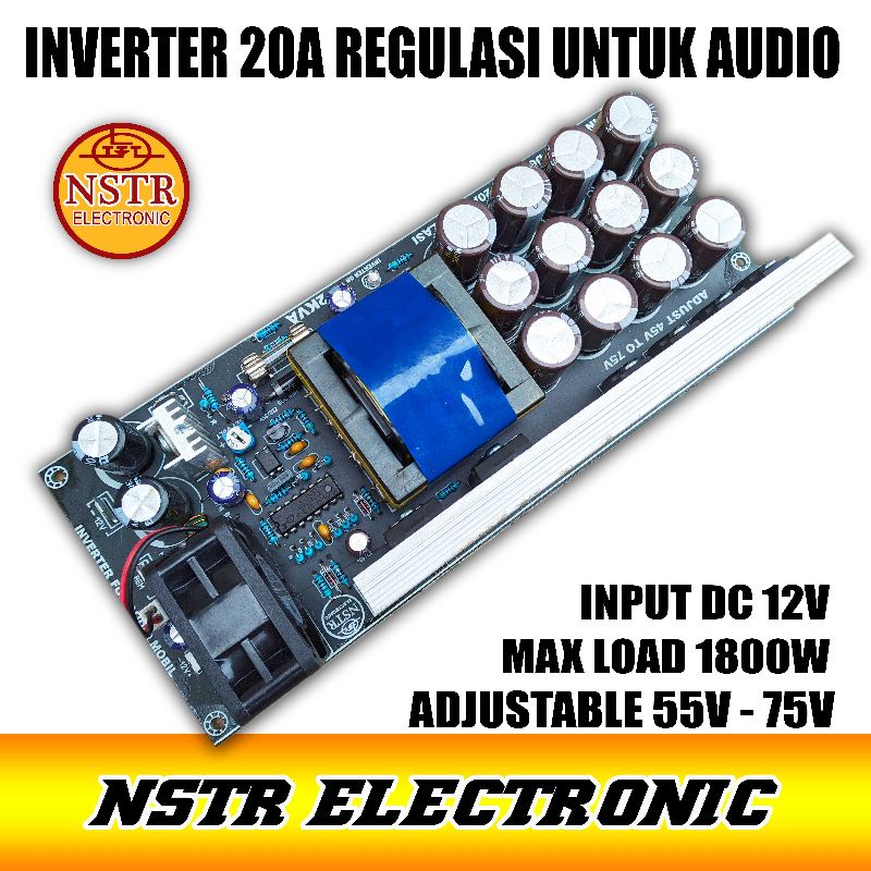 smps inverter DC to dc 20amper 2kva for audio