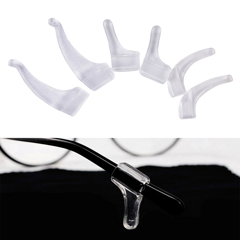 10 Pasang Kait Telinga Holder Kacamata Bahan Silikon Anti Slip
