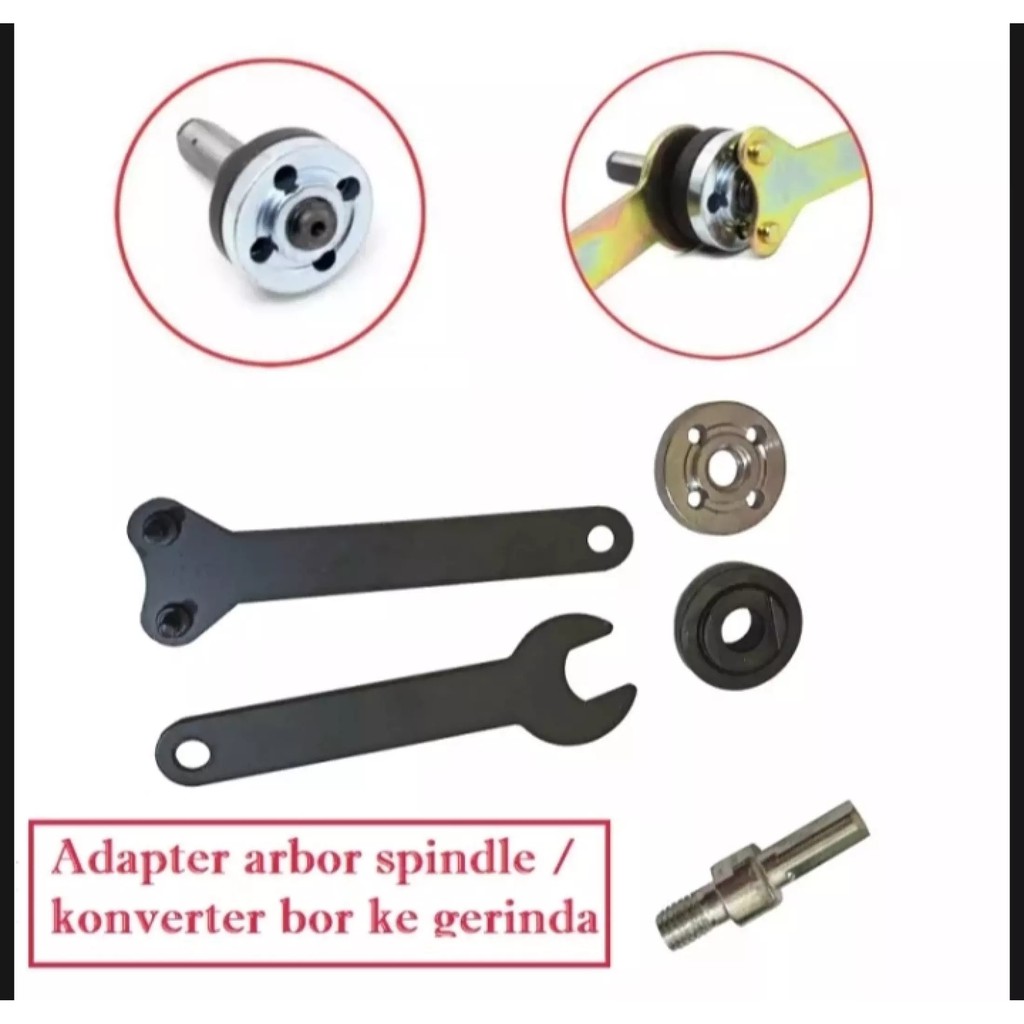 Adapter / Adaptor / Converter / Konverter ADAPTOR MESIN BOR JADI MESIN GERINDA - Arbor Konektor Gerinda Bor Mata Gerinda Perubah