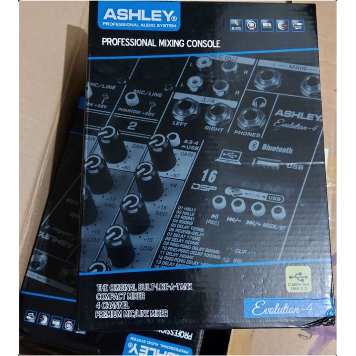 Mixer Ashley Evolution 4 Original Ashley 4 Channel With Soundcard Effect