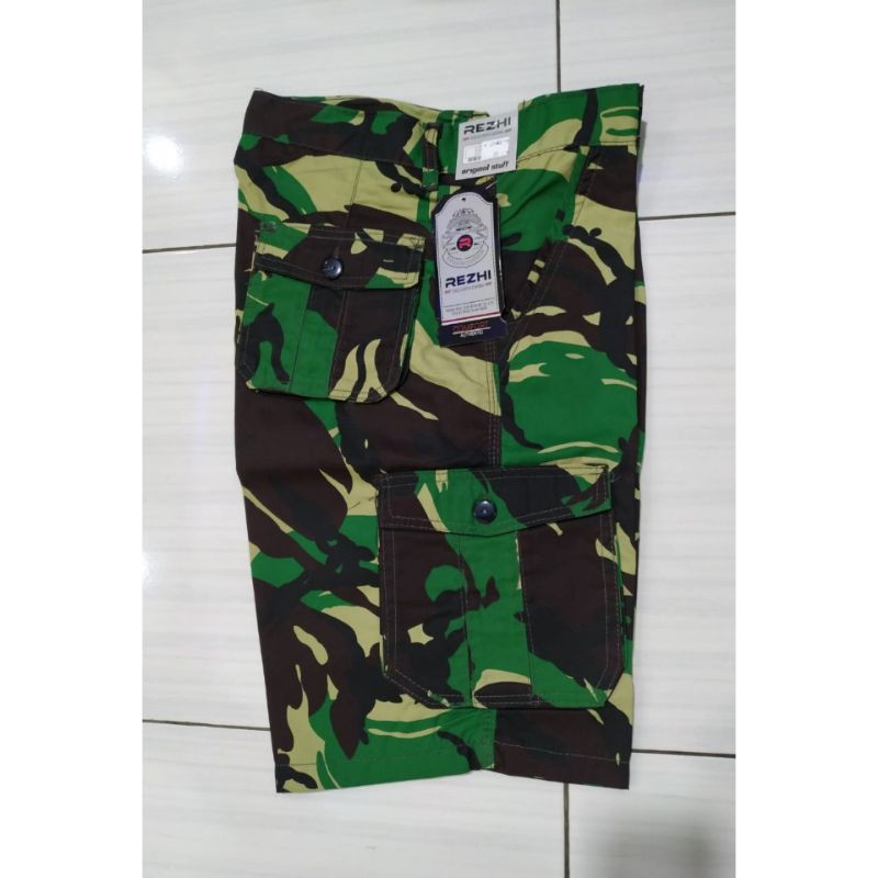 [ COD ] Celana Cargo Pendek Pria Motif Army Warna Hijau dan Putih Yang Lagi Hits Celana Pendek Pria