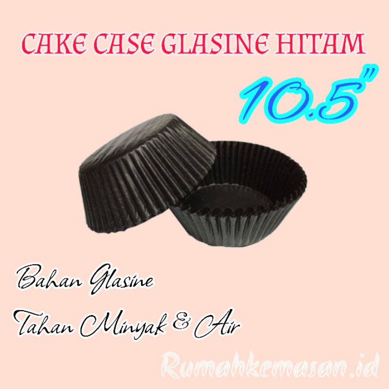 CUP KUE HITAM 10.5" / CUP CAKE CASE GLASSINE 10.5"