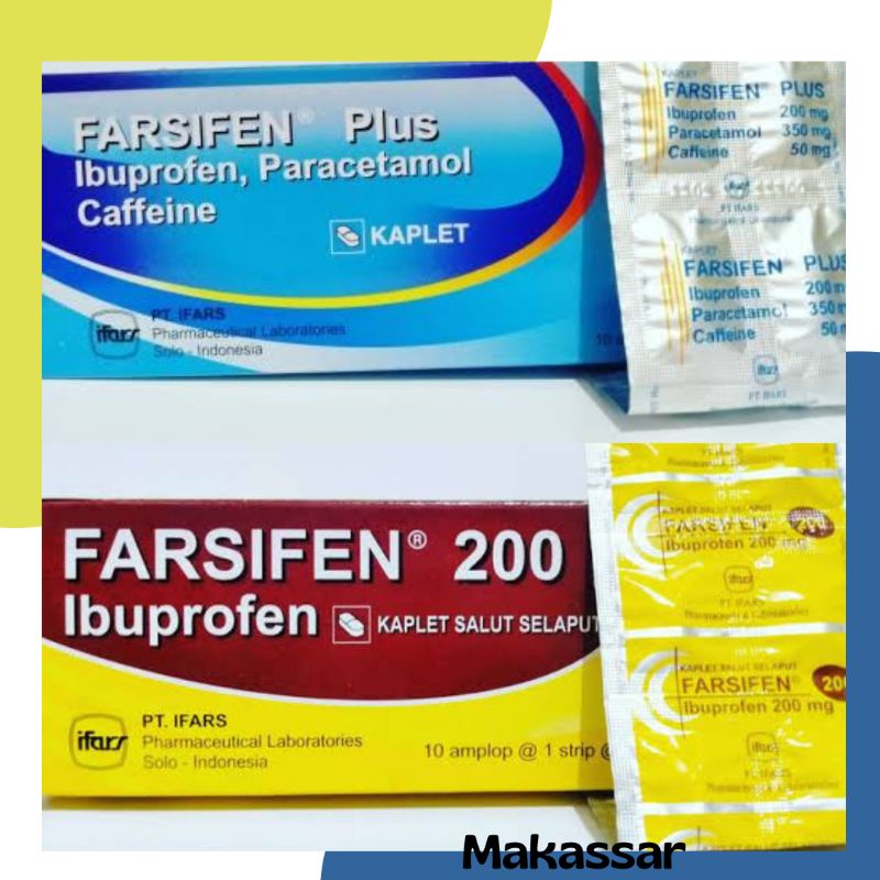 Farsifen Plus per strip obat nyeri, demam&amp; sakit gigi