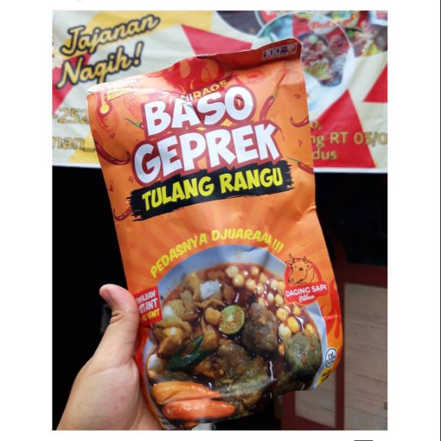 

Baso Geprek Tulang Rangu / Geprek tulang rangu sami raos / Geprek Rangu