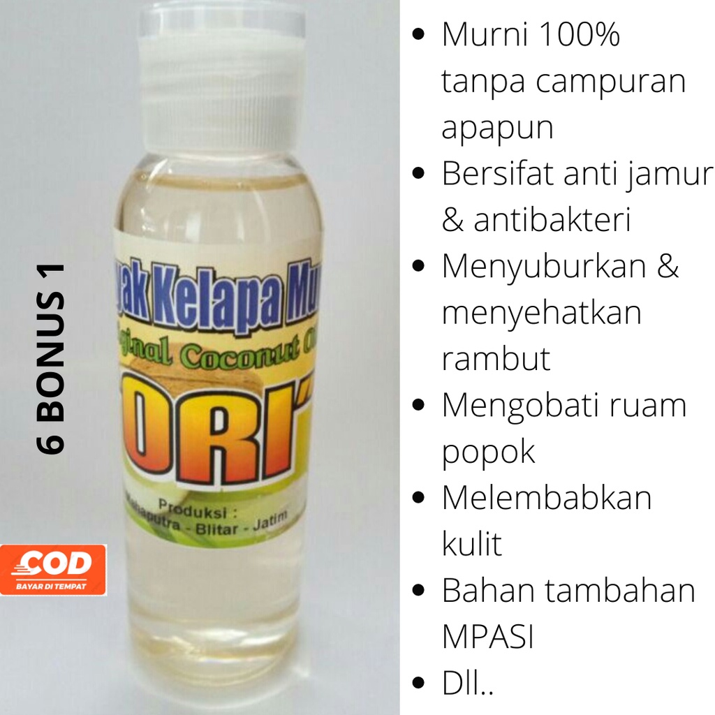 TUTUP FLIPTOPMINYAK KLETIK KELAPA ASLI 100ml/MINYAK KELETIK KELAPA/MINYAK KLENTIK/MINYAK KLENTIK ASL