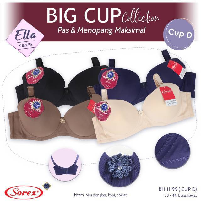 38-44 | BH BRA SOREX JUMBO BIG CUP BRA CUP D 11199