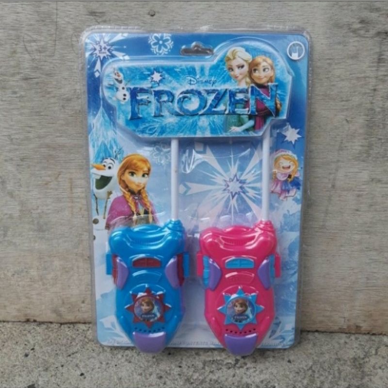 mainan  anak ht frozen- mainan talkie walkie frozen