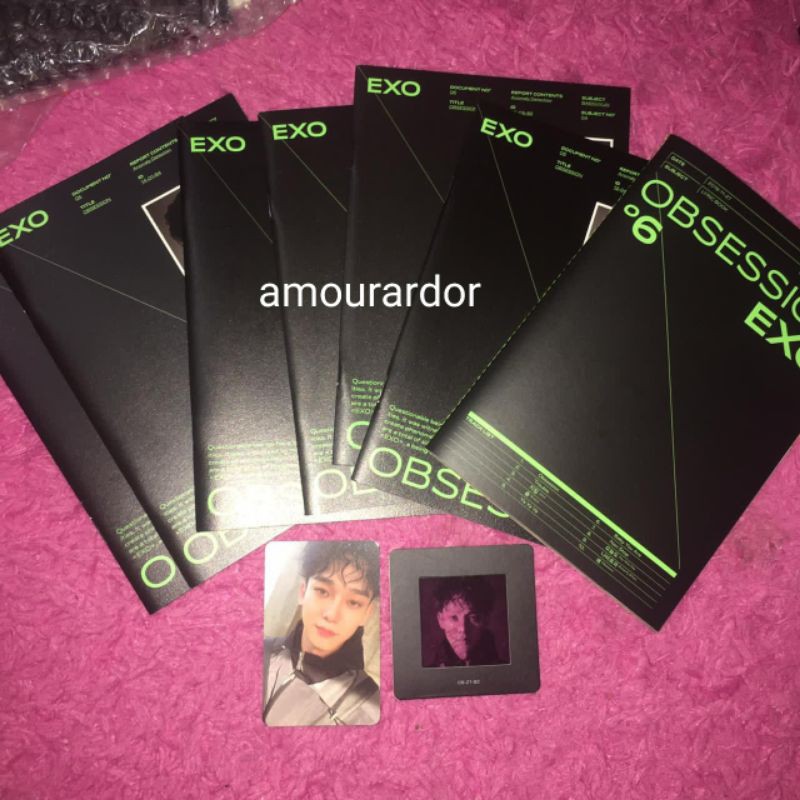 [READY] fullset obsession exo ver pc photoslide chen folded poster baekhyun