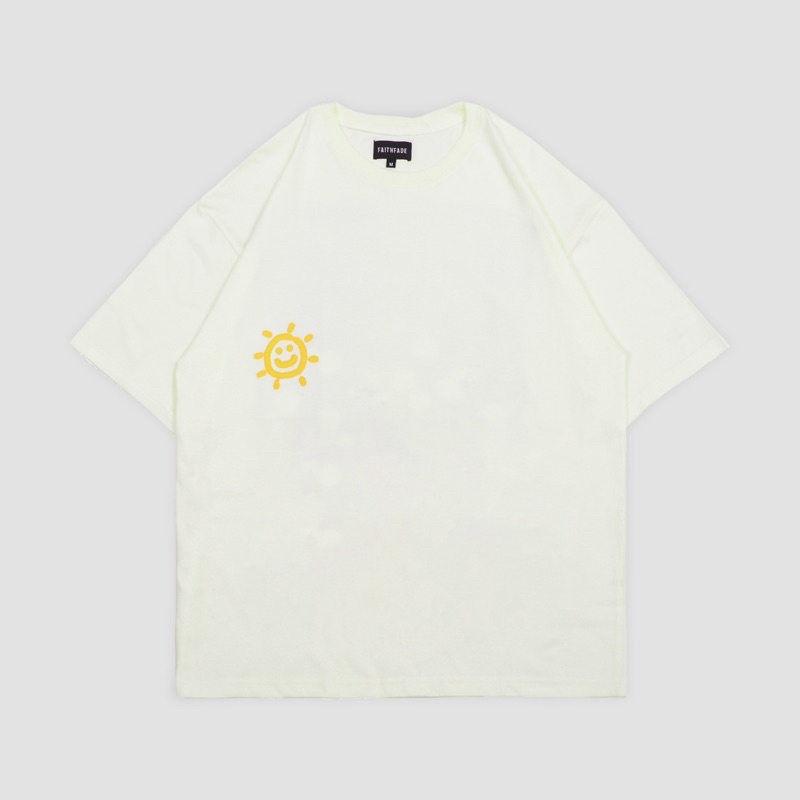 FAITH FADE UTOPIA - Sunney Oversized Tee (Broken White)