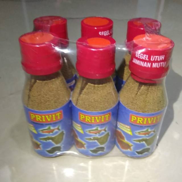 Privit Pakan Ikan Hias Cupang Guppy Neon Blackmoli Shopee