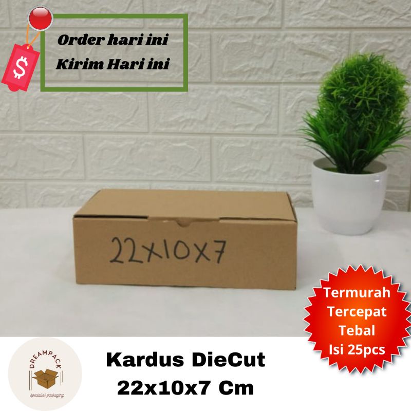 

KARDUS BOX/KARDUS PACKING/DUS BOX/DIE CUT 22X10X7 CM
