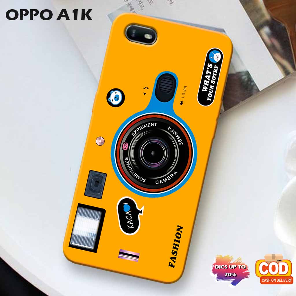 Picks Case  - Case Hp Oppo A1k - Casing Hp OPPO Case HP Model Wallpaper Kamera Lucu Cute Keren - Mik
