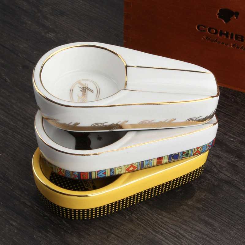 (100% BARANG ORI) HANNICOOK Asbak Rokok Cerutu Keramik Cigarette Ashtray - P100-H