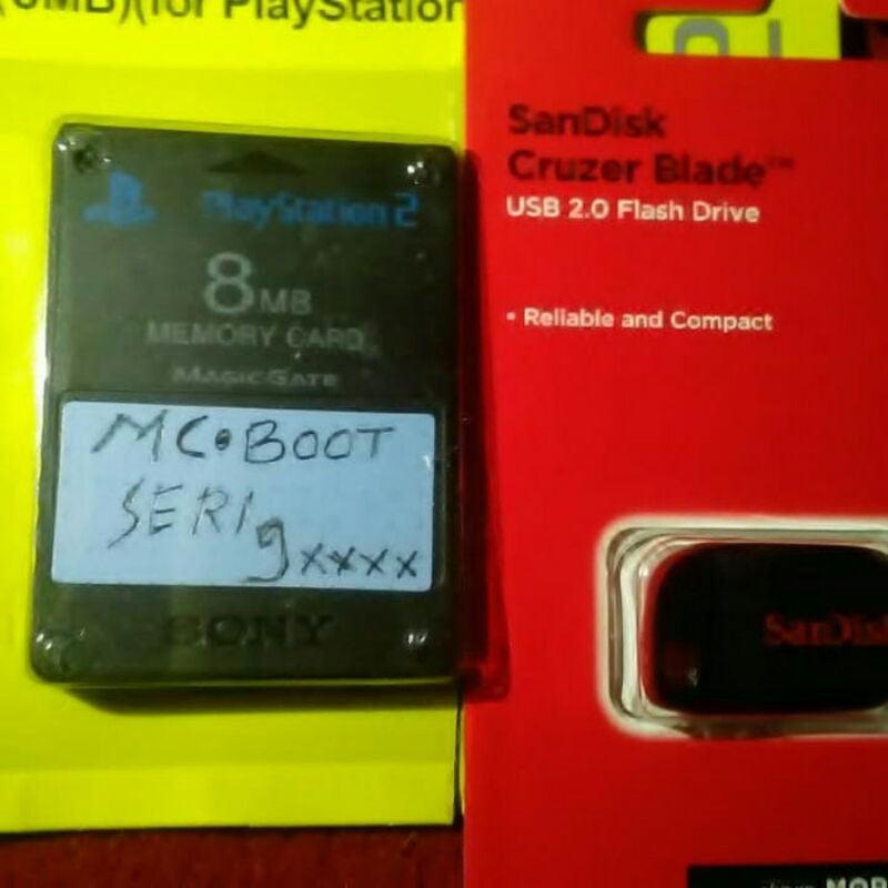#1#memory card ps2 isi mc boot fortuna plus flashdisk 16gb