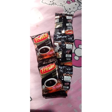 

kopi hitam Fresco Rp.5.500,- per 10 sachet..per sachet berat 7 gr