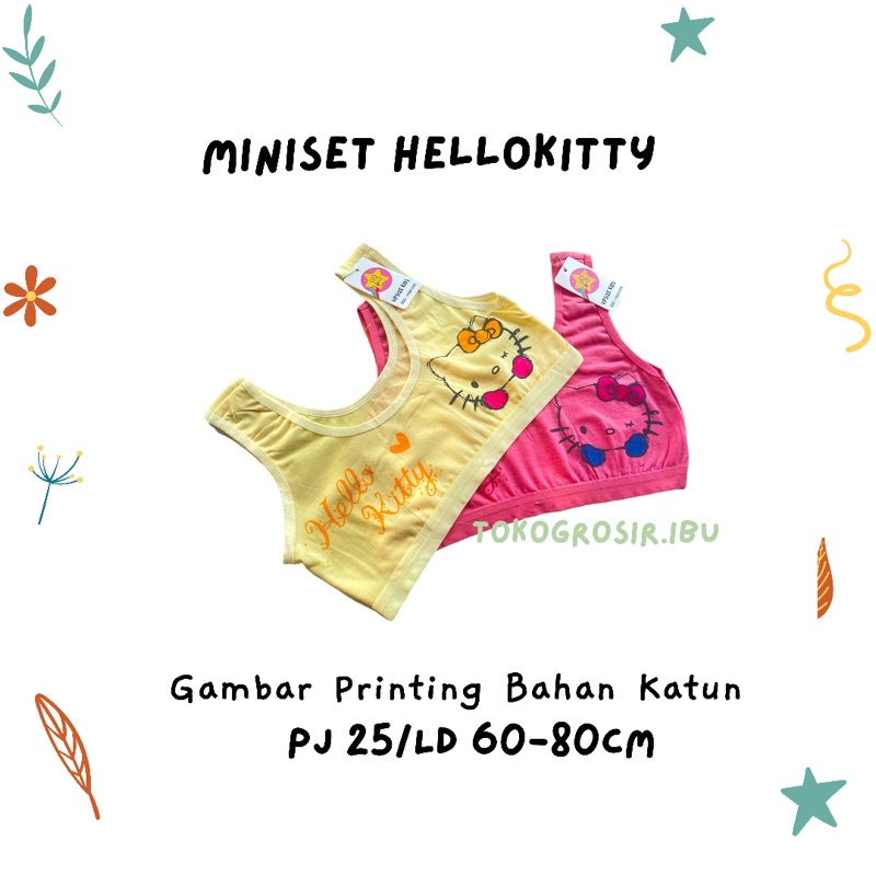 Bra Bh Beha Kutang Miniset Anak Perempuan Cewek Remaja SD SMP ABG Mini Set Anak Perempuan Hellokitty