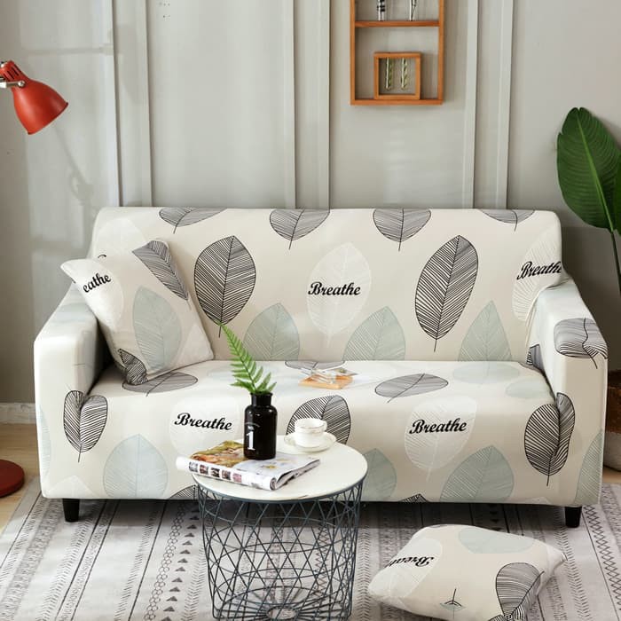 Sarung Sofa Cover Sofa Seater Bahan Elastis Lembut Adem Murah Berkualitas