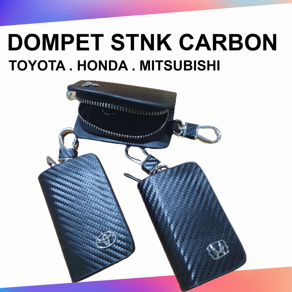 Dompet STNK mobil carbon