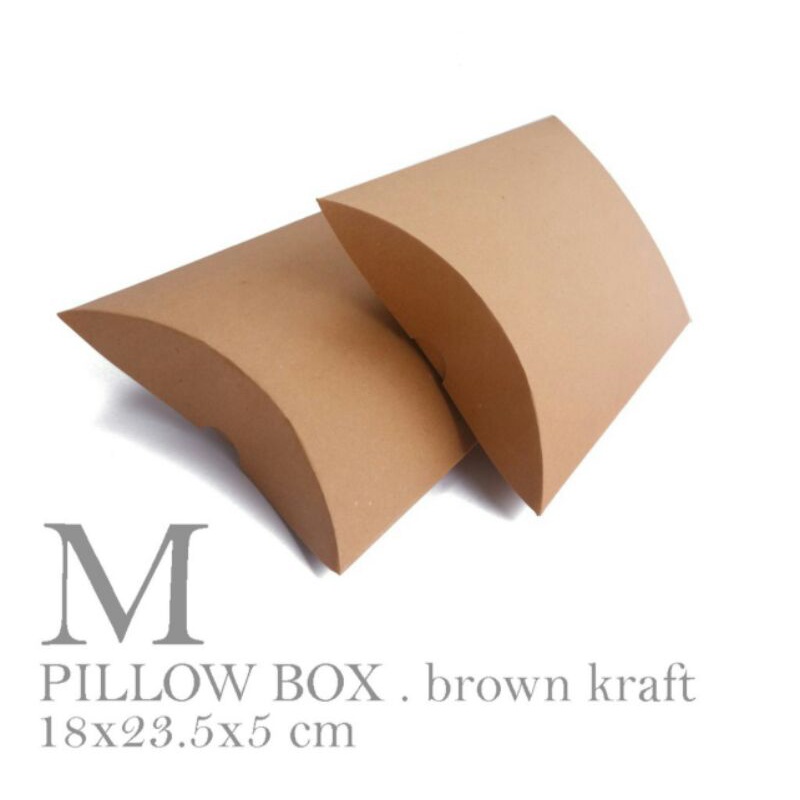 PILLOW BOX DUS SOUVENIR DUS BANTAL KRAFT DUS PILLOW KOTAK SOUVENIR BOX PILLOW