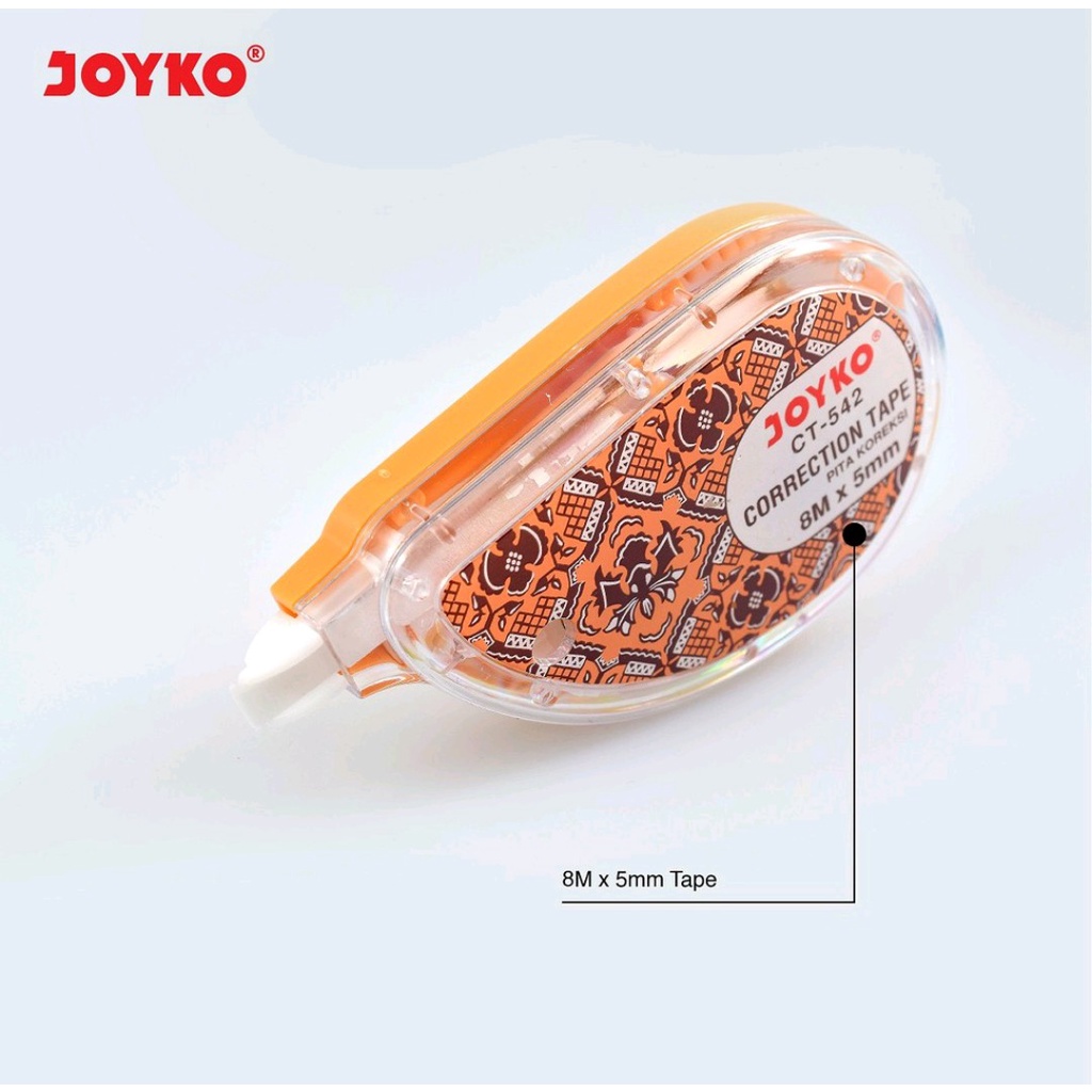 

Correction Tape / Pita Penghapus Joyko CT-542 Motif Batik