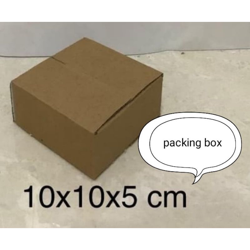 

karton/dus UK.10x10x5cm.single wall.luar dalem polos