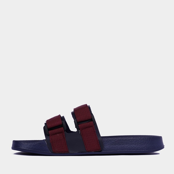 SANDAL PRIA / SANDAL SLIDE / STRAP / SOMA / SENDAL GUNUNG / KARET / TERMURAH / NAVY MERAH / COD