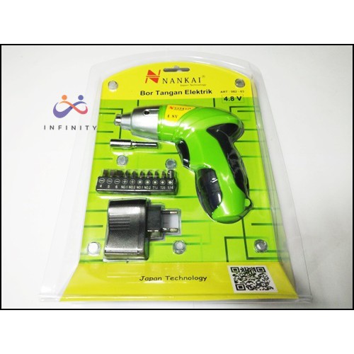INFTYJkrt - NANKAI Mesin Bor Baterai Cordless Drill Bor Tangan Baterai 4.8V New Product