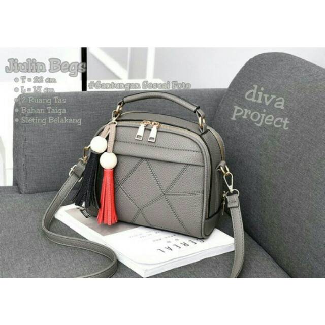 Tas wanita cewek gadis tas fashion tas selempang samping jiulin bags
