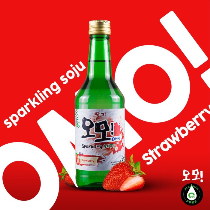 

(BISA COD) OMO! Sojuu Non alkohol Sprakling Water - Strawberry