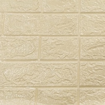 ⭐Gogoland⭐ Wallpaper Dinding Foam 3D / Stiker Wallpaper Dinding Mini Dekorasi / Wallpaper 3D R461-KUNING MUDA