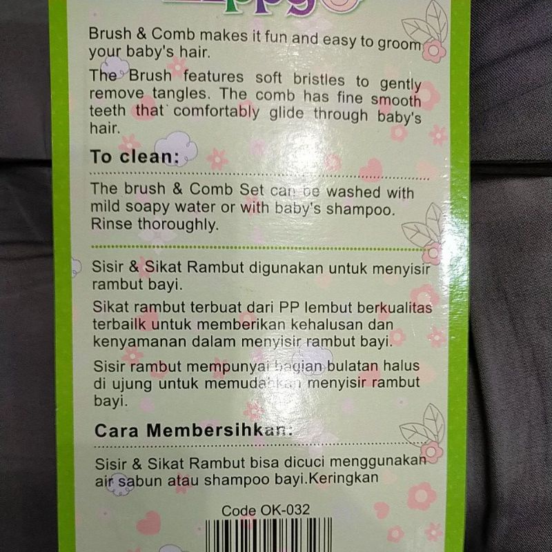 zippy sikat dan sisir bayi