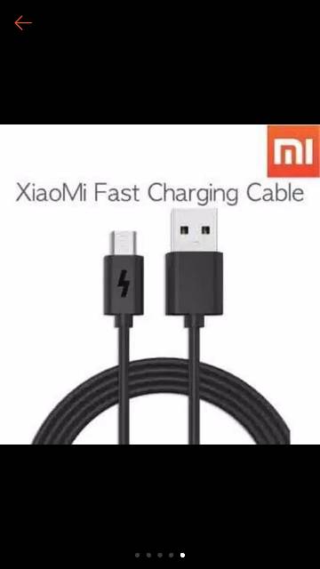 KABEL DATA XIAOMI 2A MICRO USB KABEL XIAOMI TYPE C HITAM