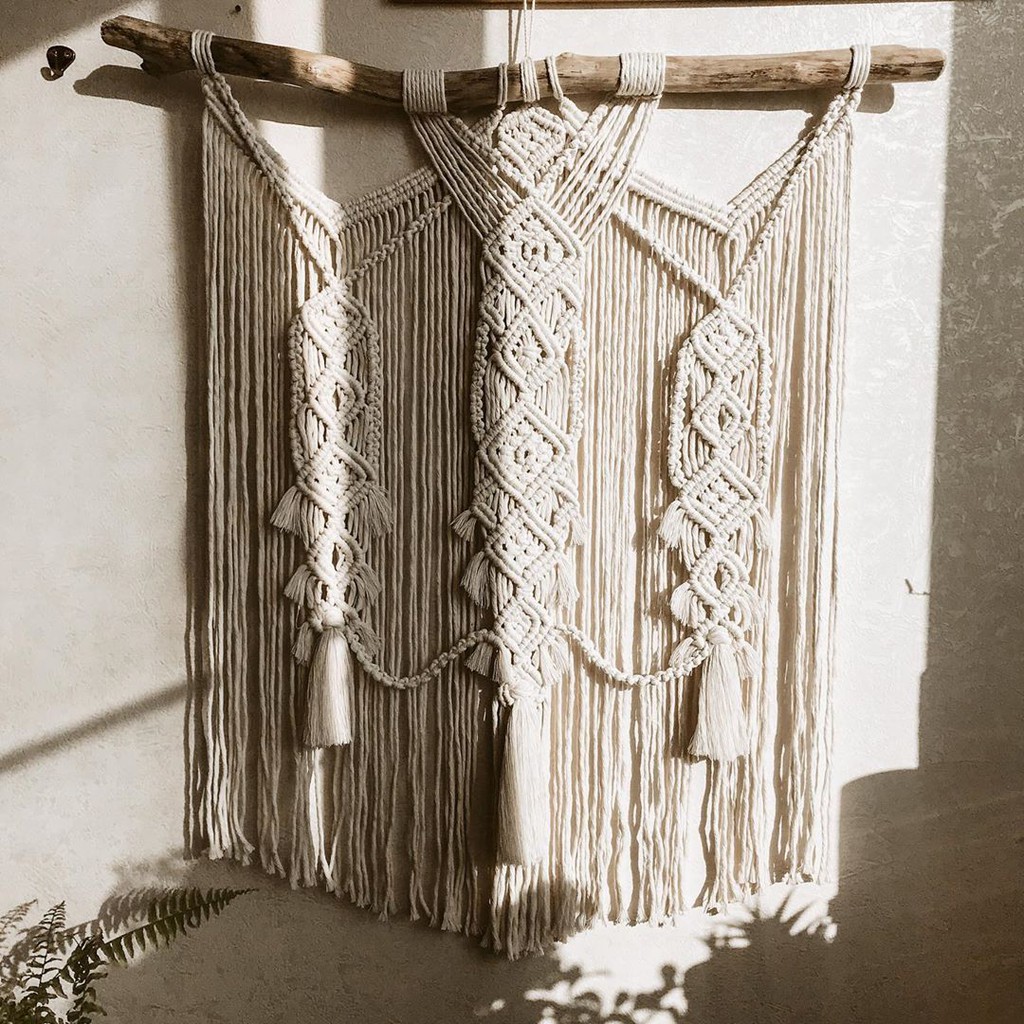 Macrame wall hanging / makrame hiasan dinding 80x60cm