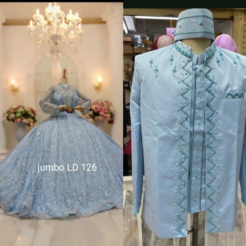 GAUN WEDDING COUPLE BARBIE JUMBO//GAUN PENGANTIN MEWAH BEREKOR//GAUN//KEBAYA